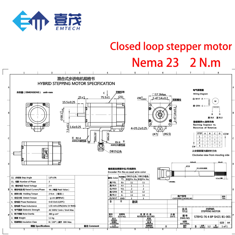 Kit Motor Stepper Sistem Kontr - Nema 23 Closed Loop Stepper Motor Driver Kit ulasan dan harga