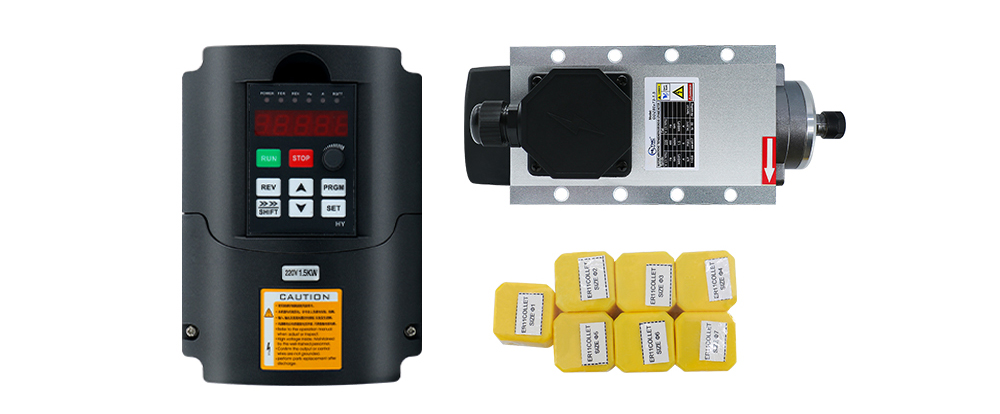 Motor Spindle Pendingin Udara  - Air Cooled 1.5Kw Spindle Motor Inverter 110V ulasan dan harga