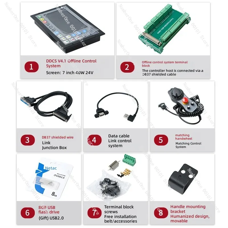 DDCS V4.1 V3.1 Pengontrol CNC  - Ddcs V4.1 4 Axis Cnc Offline Controller ulasan dan harga